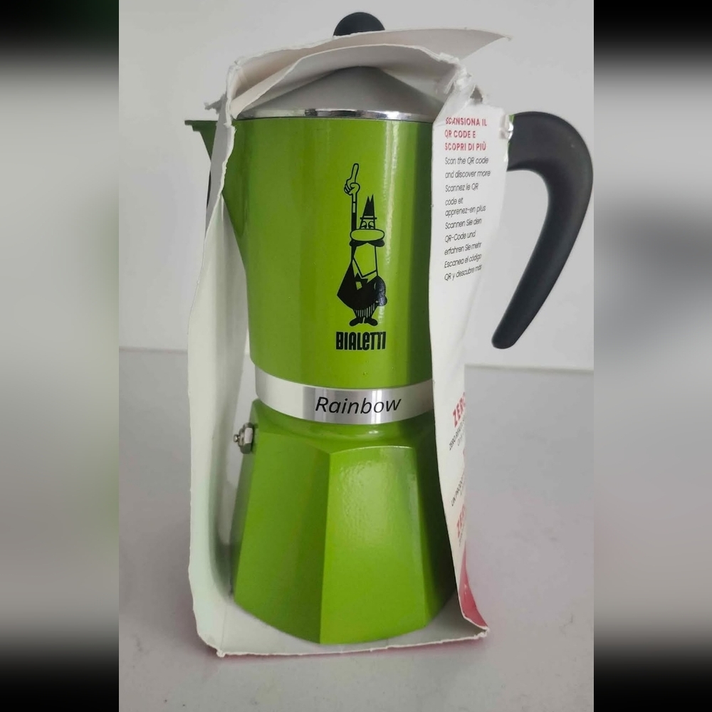 Bialetti Rainbow Espresso Coffee Maker, 6-Cups RARE